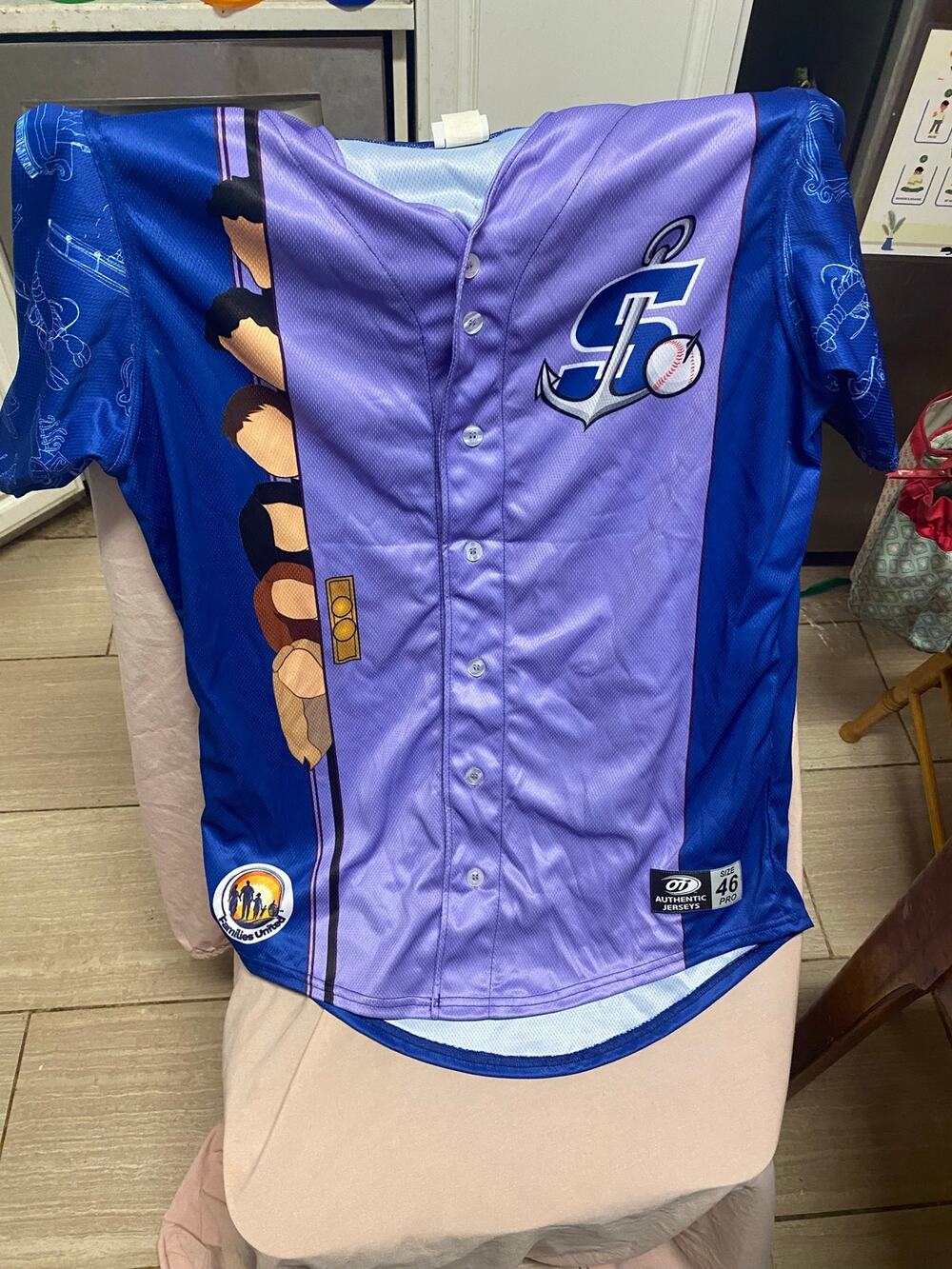 Rare 2025 Stockton Ports FRENDS Game Warn Jersey #20 Coach Ron Witmeyer Size 46